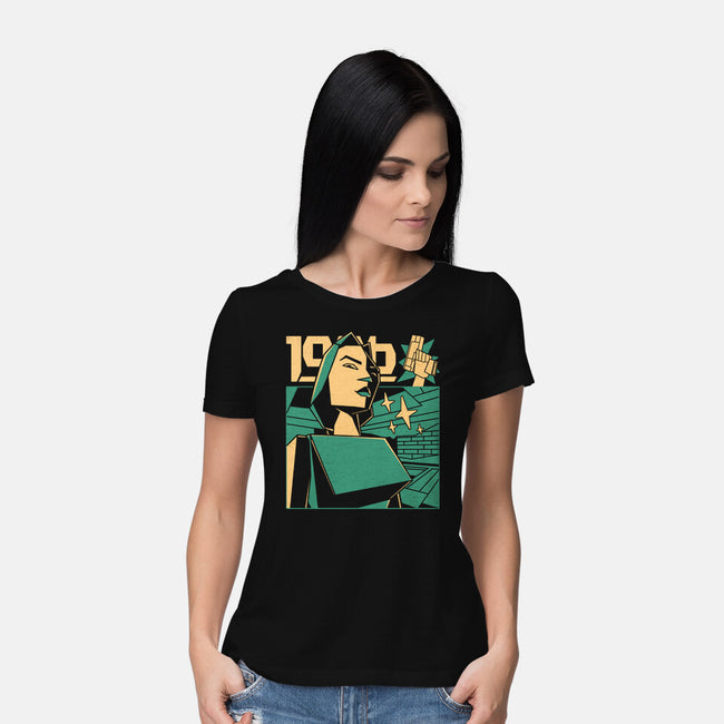 Polygonal Archeologist-Womens-Basic-Tee-estudiofitas