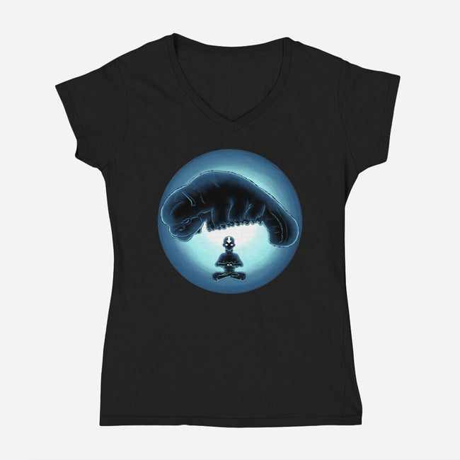 Boy In The Iceberg-Womens-V-Neck-Tee-rmatix