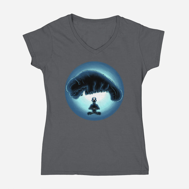 Boy In The Iceberg-Womens-V-Neck-Tee-rmatix