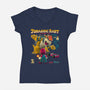 Game Finds A Way-Womens-V-Neck-Tee-teesgeex