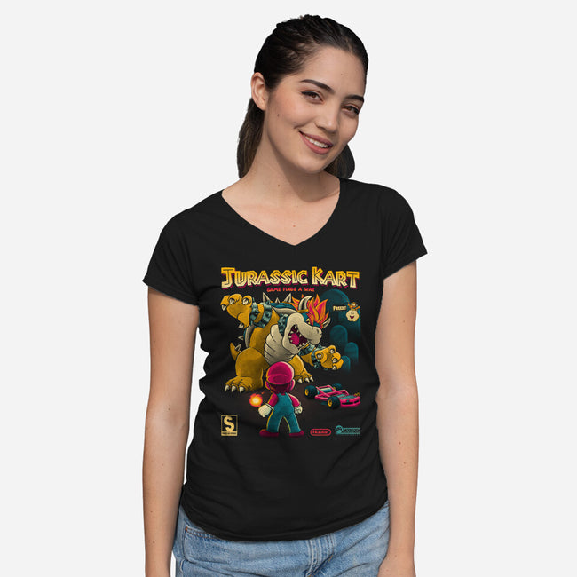 Game Finds A Way-Womens-V-Neck-Tee-teesgeex