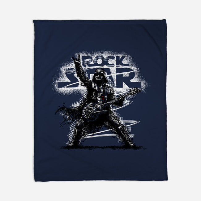 Rock Star Vader-None-Fleece-Blanket-alnavasord