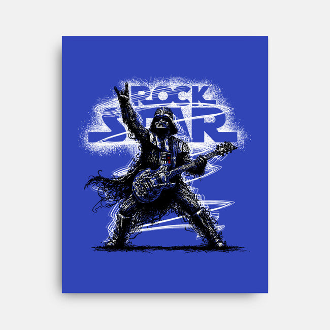 Rock Star Vader-None-Stretched-Canvas-alnavasord