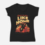 Home Sweet Hell-Womens-V-Neck-Tee-eduely