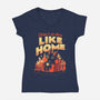 Home Sweet Hell-Womens-V-Neck-Tee-eduely