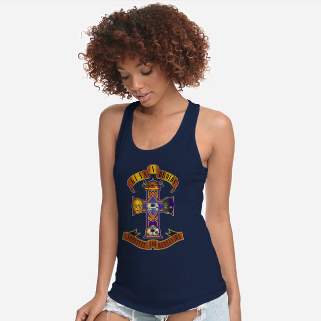 Guns N Droids-Womens-Racerback-Tank-retrodivision