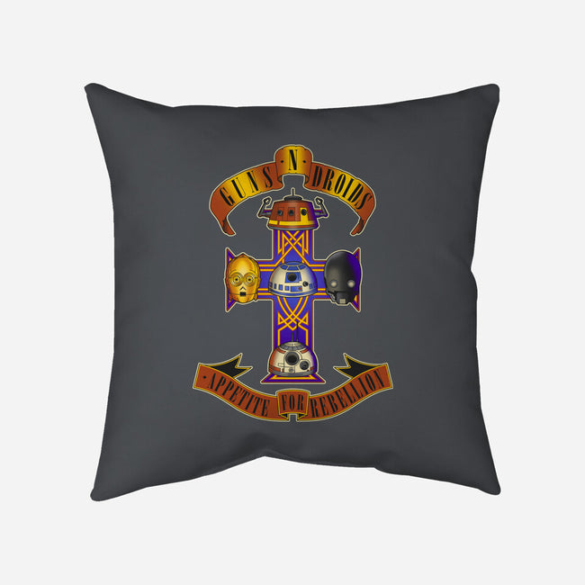 Guns N Droids-None-Removable Cover w Insert-Throw Pillow-retrodivision