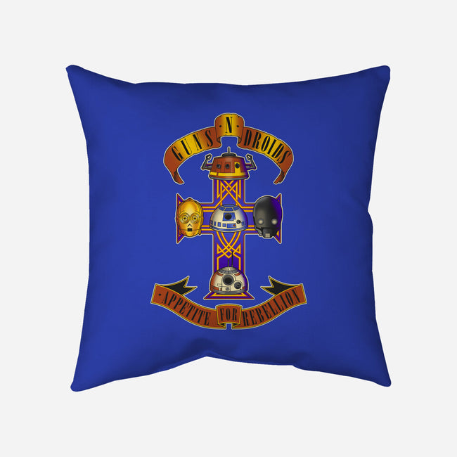 Guns N Droids-None-Removable Cover w Insert-Throw Pillow-retrodivision