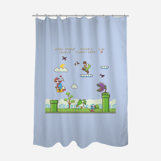 Gaming World-None-Polyester-Shower Curtain-Xentee