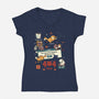 Too Many Cats Alert-Womens-V-Neck-Tee-Heyra Vieira