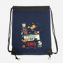 Too Many Cats Alert-None-Drawstring-Bag-Heyra Vieira