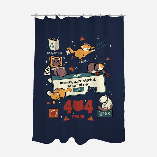 Too Many Cats Alert-None-Polyester-Shower Curtain-Heyra Vieira