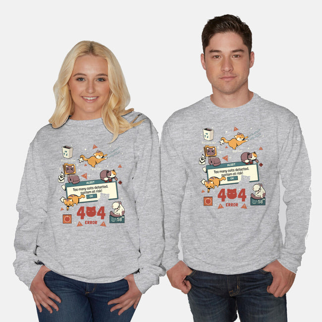 Too Many Cats Alert-Unisex-Crew Neck-Sweatshirt-Heyra Vieira