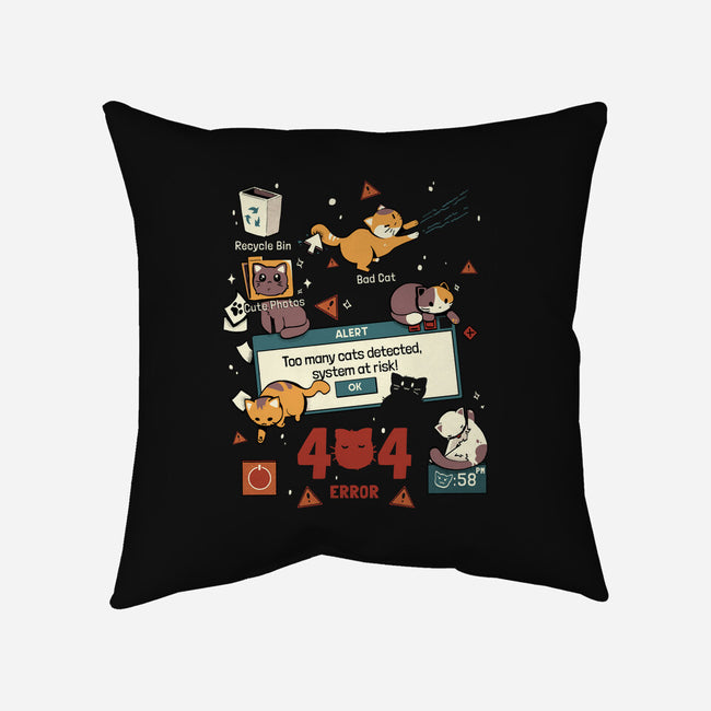 Too Many Cats Alert-None-Non-Removable Cover w Insert-Throw Pillow-Heyra Vieira