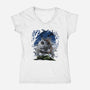 The Moving Star-Womens-V-Neck-Tee-zascanauta