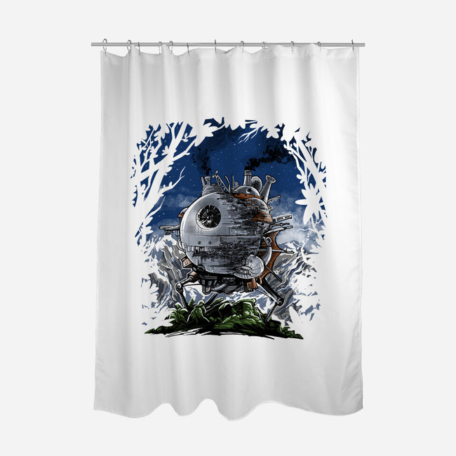 The Moving Star-None-Polyester-Shower Curtain-zascanauta
