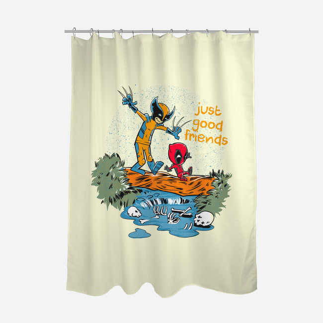 Just Good Friends-None-Polyester-Shower Curtain-Gleydson Barboza