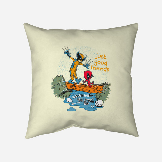 Just Good Friends-None-Non-Removable Cover w Insert-Throw Pillow-Gleydson Barboza