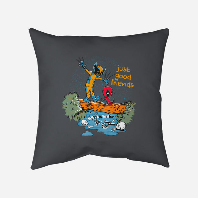 Just Good Friends-None-Removable Cover w Insert-Throw Pillow-Gleydson Barboza