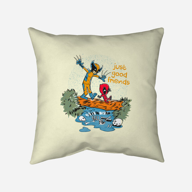 Just Good Friends-None-Removable Cover w Insert-Throw Pillow-Gleydson Barboza