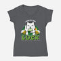 I Make My Own Luck-Womens-V-Neck-Tee-bloomgrace28