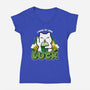 I Make My Own Luck-Womens-V-Neck-Tee-bloomgrace28