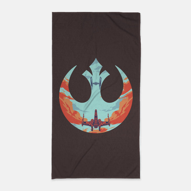 Rebel Fighter-None-Beach-Towel-RamenBoy