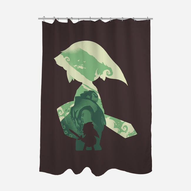 Wind Waker Hero-None-Polyester-Shower Curtain-RamenBoy