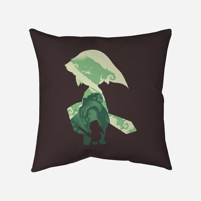 Wind Waker Hero-None-Removable Cover-Throw Pillow-RamenBoy