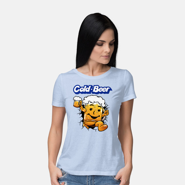 Cold Beer-Womens-Basic-Tee-joerawks