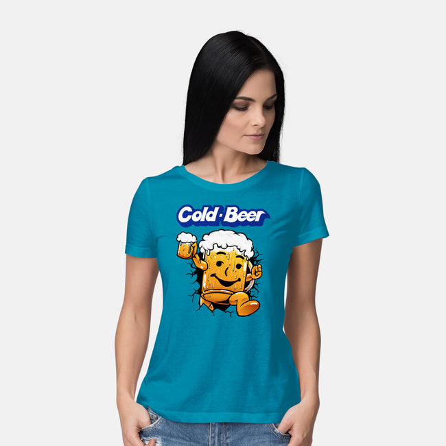 Cold Beer-Womens-Basic-Tee-joerawks