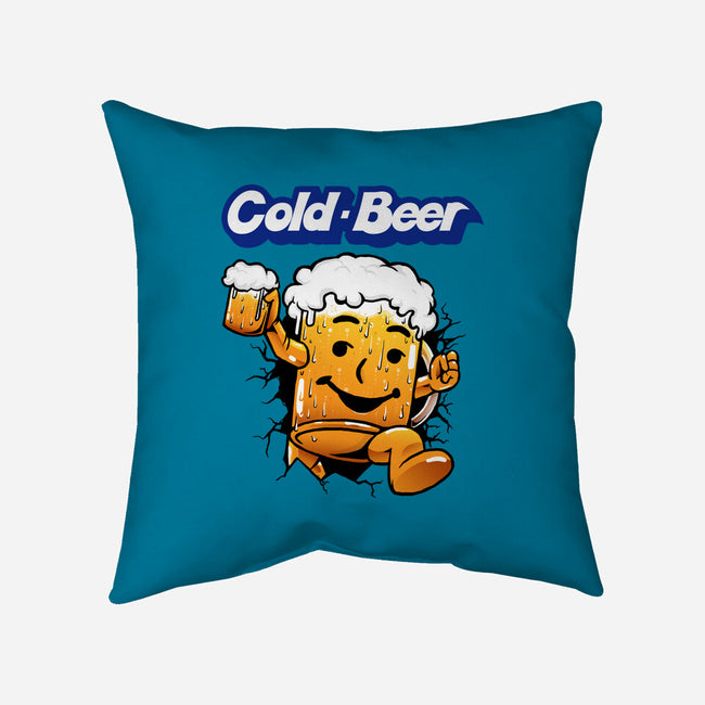 Cold Beer-None-Removable Cover w Insert-Throw Pillow-joerawks