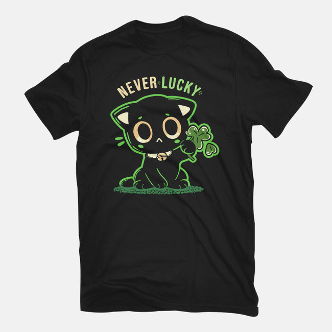 Never Lucky-Womens-Fitted-Tee-TechraNova