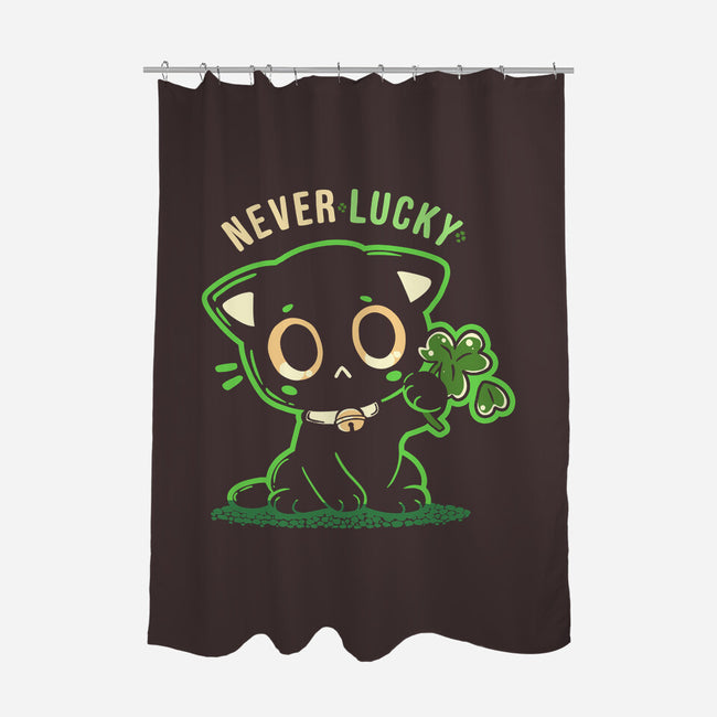 Never Lucky-None-Polyester-Shower Curtain-TechraNova