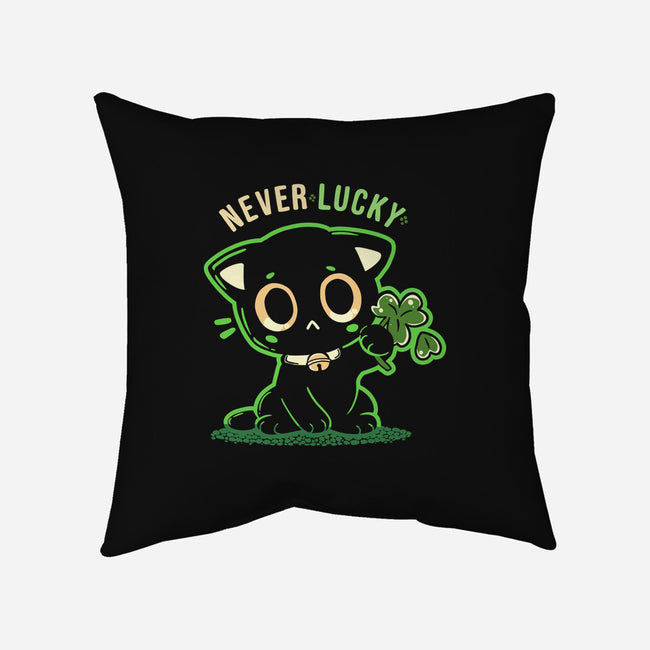 Never Lucky-None-Non-Removable Cover w Insert-Throw Pillow-TechraNova