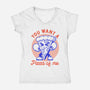 You Want A Pizza Of Me-Womens-V-Neck-Tee-fanfreak1