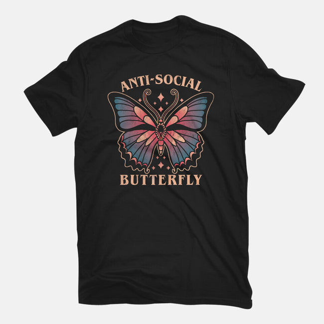 Anti-Social Butterfly-Unisex-Basic-Tee-fanfreak1