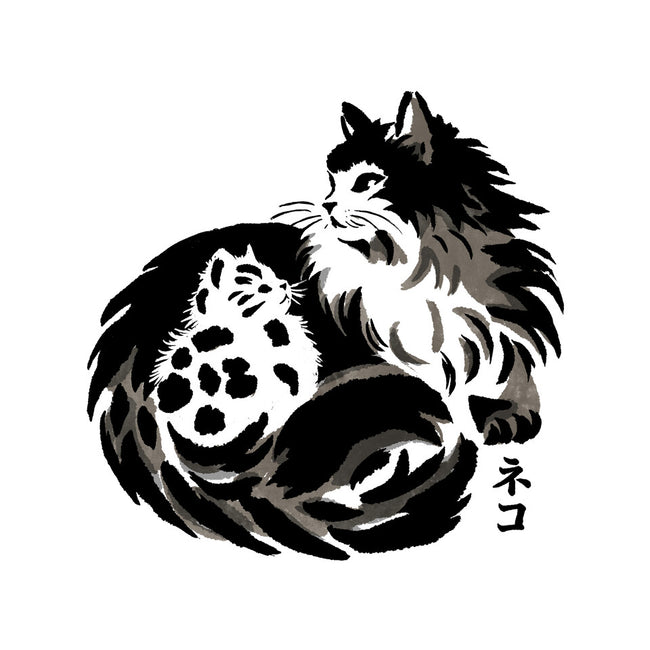 Sumi-e Cats-Cat-Basic-Pet Tank-fanfreak1