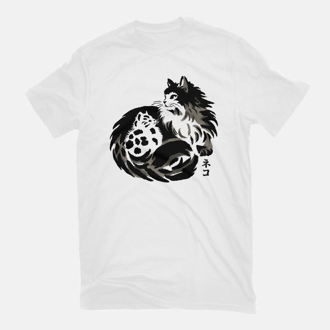 Sumi-e Cats-Womens-Fitted-Tee-fanfreak1