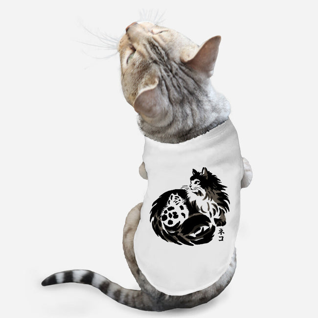 Sumi-e Cats-Cat-Basic-Pet Tank-fanfreak1