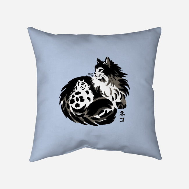 Sumi-e Cats-None-Removable Cover-Throw Pillow-fanfreak1