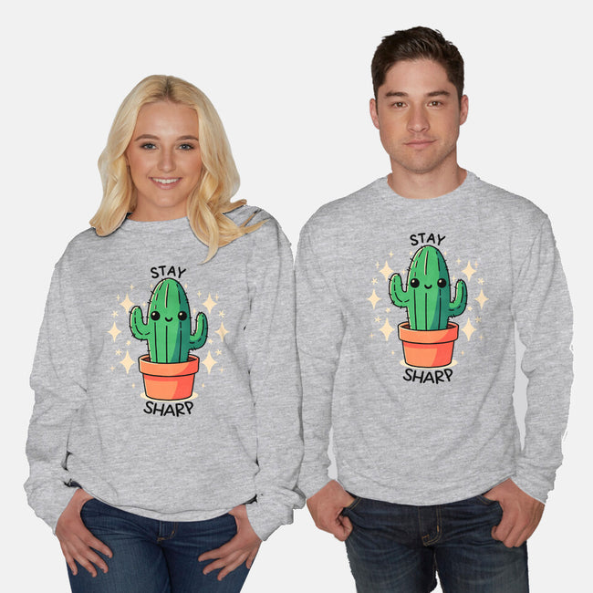 Stay Sharp-Unisex-Crew Neck-Sweatshirt-fanfreak1