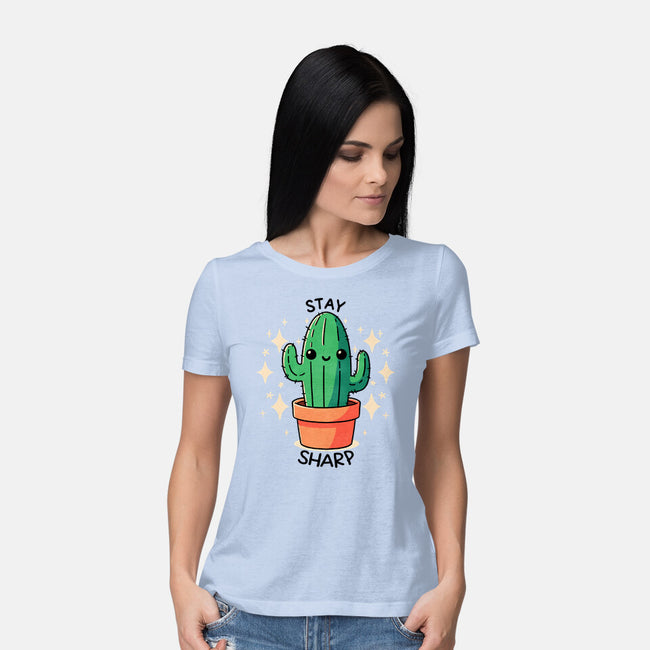 Stay Sharp-Womens-Basic-Tee-fanfreak1