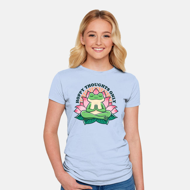 Hoppy Thoughts Only-Womens-Fitted-Tee-fanfreak1