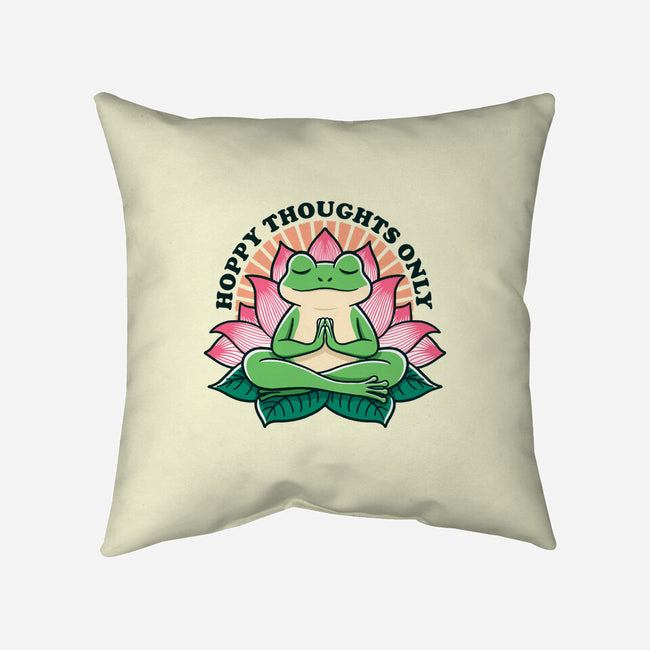 Hoppy Thoughts Only-None-Removable Cover w Insert-Throw Pillow-fanfreak1