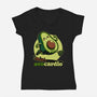 Avocado Exercise-Womens-V-Neck-Tee-Studio Mootant