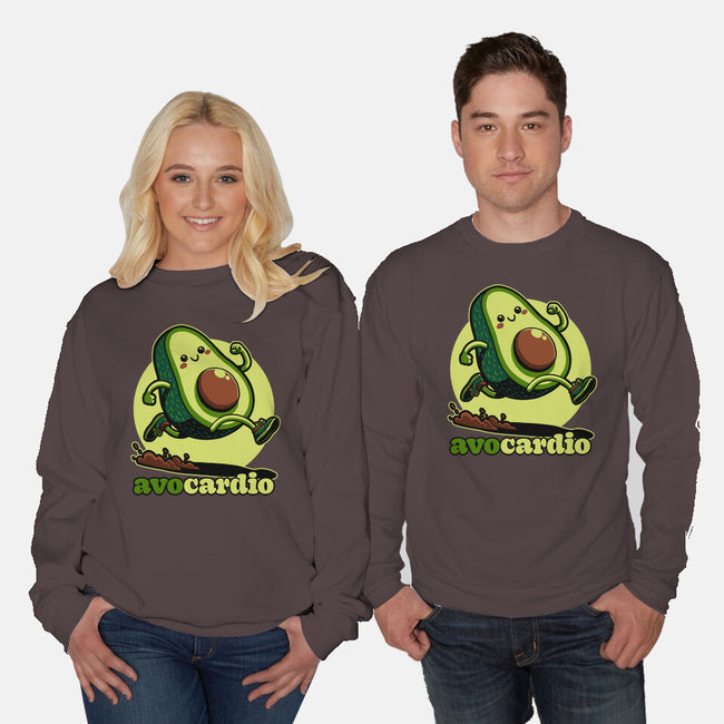 Avocado Exercise-Unisex-Crew Neck-Sweatshirt-Studio Mootant