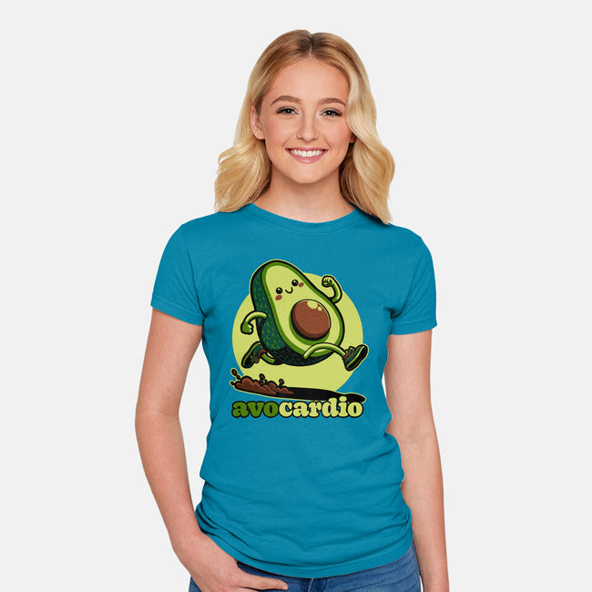 Avocado Exercise-Womens-Fitted-Tee-Studio Mootant