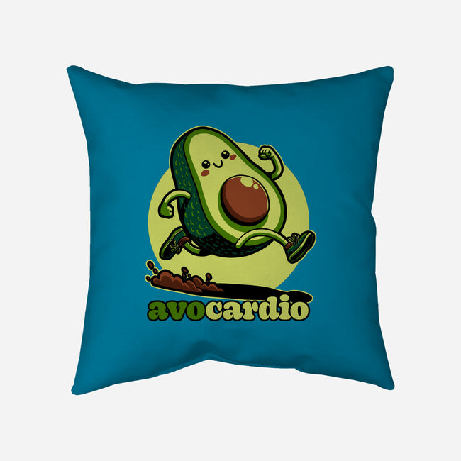 Avocado Exercise-None-Removable Cover-Throw Pillow-Studio Mootant