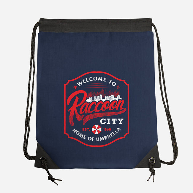 Raccoon City-None-Drawstring-Bag-arace